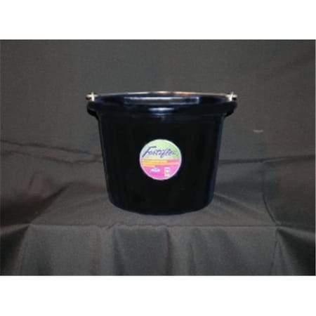 Fortress Industries Fortex Industries Flat Back Bucket Black 8 Quart - 1301801 380610
